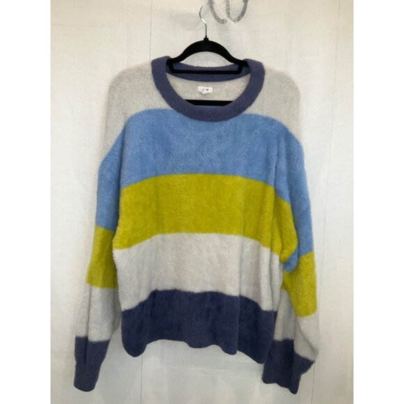 Aerie Colorful Striped oversized  Sweater size Large - Picture 1 of 6